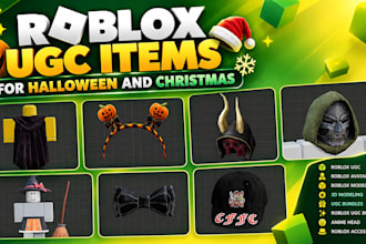 unique roblox ugc items and accessories for halloween and christmas