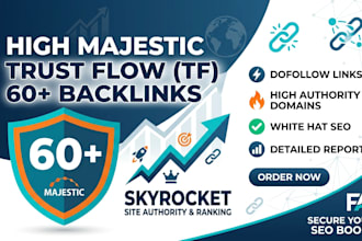 increase majestic trust flow tf 60 plus with quality backlinks