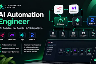 build make com automation, n8n workflows, and vapi ai voice agents