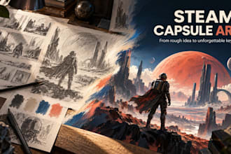 do steam capsule art indie game art illustration steam artwork game marketing