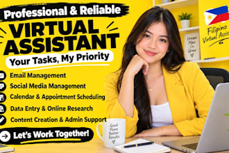 social media manager executive virtual assistant personal assistant data entry