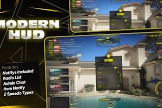develop custom fivem scripts, huds, inventory, and modern UI systems