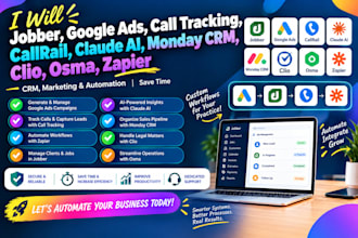 jobber google ads call tracking callrail claude ai monday crm clio osma zapier