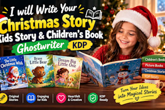 christmas story kids story writer children book writer story ghostwriter kdp