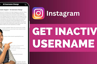 do inactive instagram username claim, fast 24hrs