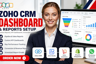 build custom zoho CRM dashboards and sales reports