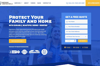 build a contractor website with quote form