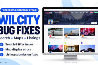 fix wilcity theme bugs search filters maps directory listing submission issues