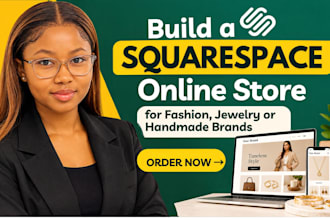 build a squarespace online store for fashion, jewelry or handmade brands