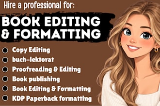 proofread copy edit book editing manuscript formatting proofreading publishing
