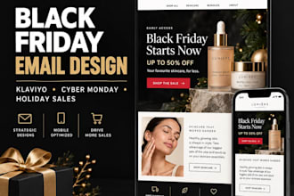 klaviyo design klaviyo black friday email black friday flyers cyber monday flyer
