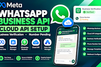 fix whatsapp business api cloud api setup meta verification xenbar pending