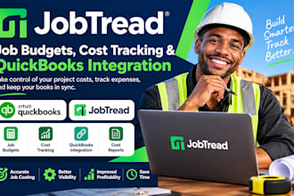 do jobtread job budget setup cost tracking quickbooks integration cost reports