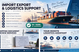 provide import export documentation and logistics support