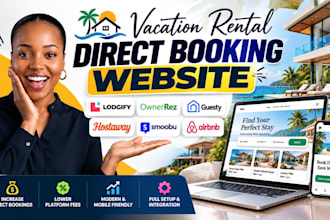 build direct booking website vacation rental lodgify ownerrez guesty hostaway
