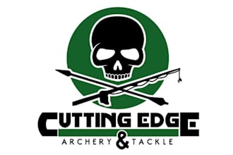 design hunting fishing archery hooks arrows logo