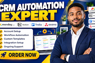 setup monday crm automation workflows advance notion template with trello asana