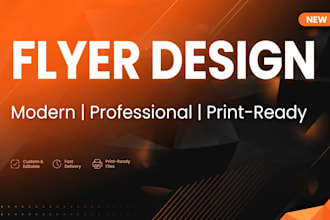 design modern business flyer, corporate flyer and company flyer