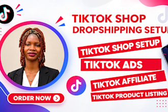 setup tik tok shop tiktok shop marketing tiktok shop ads shopify dropshipping