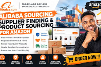 find alibaba suppliers, negotiate prices and source products for amazon