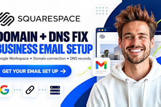 fix and setup squarespace domain dns SSL error and google workspace email setup