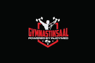 create greatest super logo for cool outdoor gym bodybuilding