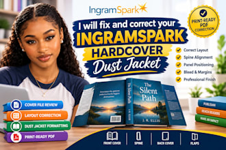 fix and correct your ingramspark hardcover dust jacket files