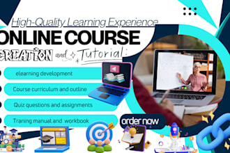 create online course content, lesson plan, course curriculum, medical course