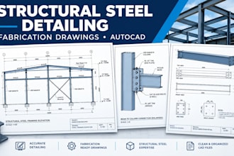 create structural steel detailing and fabrication drawings in autocad
