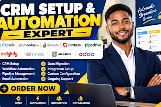 setup capsule monday crm dubsado jobtread pipedrive insightly nimble jobber odoo