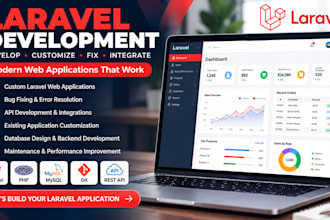 develop, customize, and fix laravel web applications