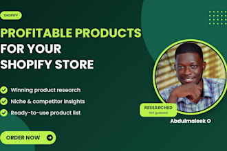 research profitable products for your shopify store