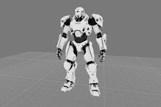 create 3d robot and mecha models in blender