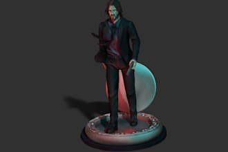 sculpt custom 3d human figure,cocktail rings,miniature as a print ready stl file
