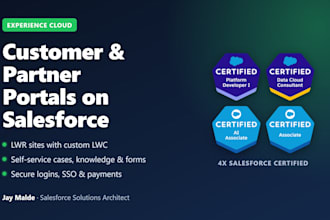 build your salesforce experience cloud portal or lwr community site