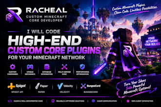 code high end custom core plugins for your minecraft network