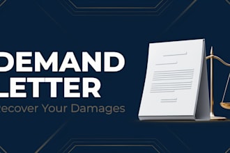prepare a US copyright infringement demand letter for damages
