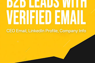 b2b lead generation, linkedin leads, verified email list