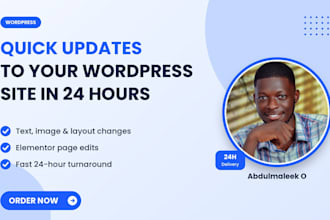 make quick updates to your wordpress site in 24 hours