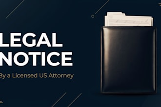 prepare a custom US copyright infringement letter by an lawyer