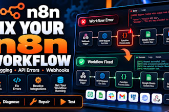 fix n8n workflow errors and API integration issues