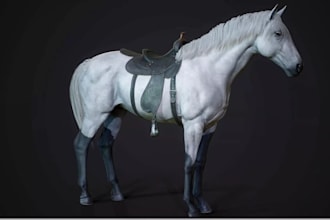 3d animal model realistic fur 3d xgen zbrush model, blender maya model, 3d print