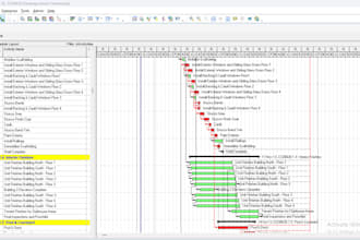 create a construction project schedule in primavera p6