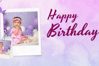 design modern brithday poster, invitation and party flyer