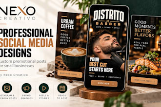 design professional social media posts for your business