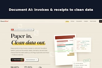 extract data from invoices, receipts and pdfs using ai and ocr