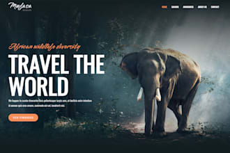 design a high converting travel safari or tourism website