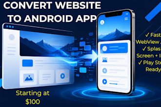 convert your website to a professional android webview app