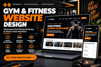 design a professional gym and fitness website