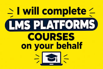 speedily finish your lms course on canvas, blackboard or moodle